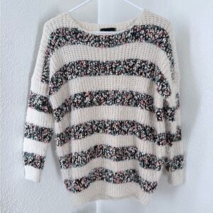 La Fee Verte Confetti Striped Eyelash Sweater